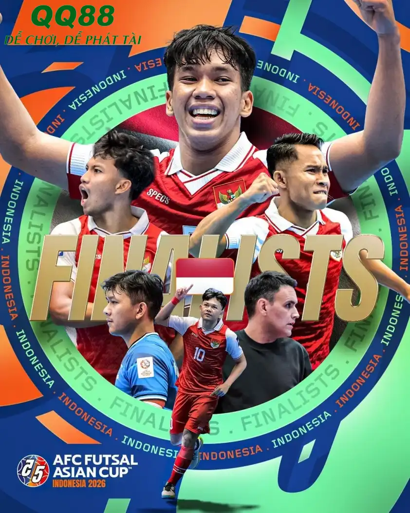Futsal Indonesia tạo nên lịch sử khi vào chung kết châu Á. (Ảnh: AFC)